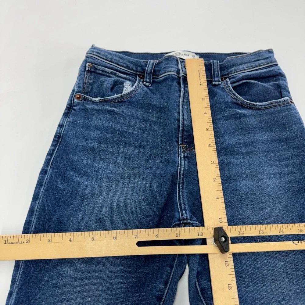 Abercrombie Jeans Women 26 Blue‎ Skinny Dark Wash Denim Preppy Minimalist